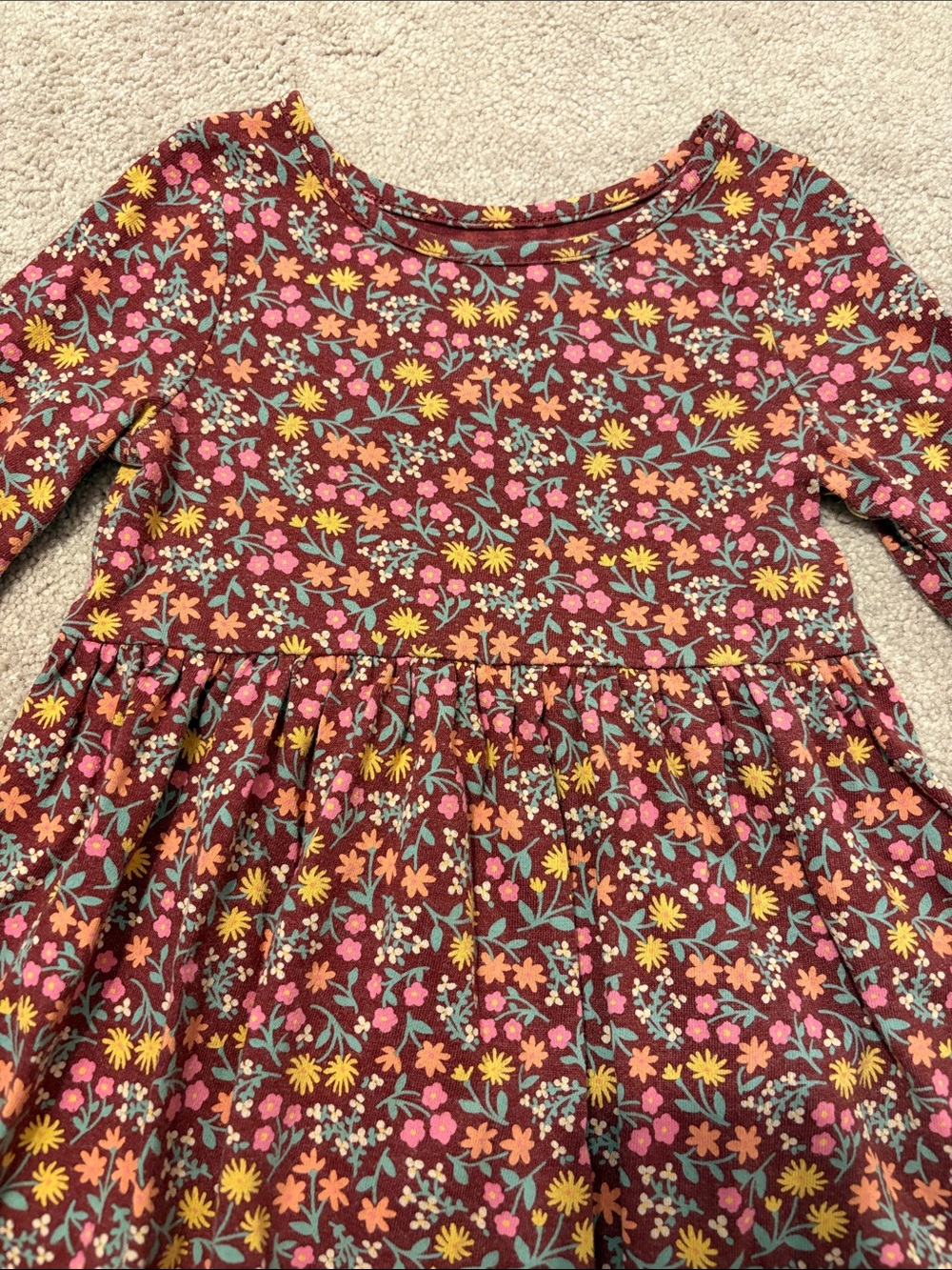 Cat & Jack Toddler Girl Fall Floral Dress 3T